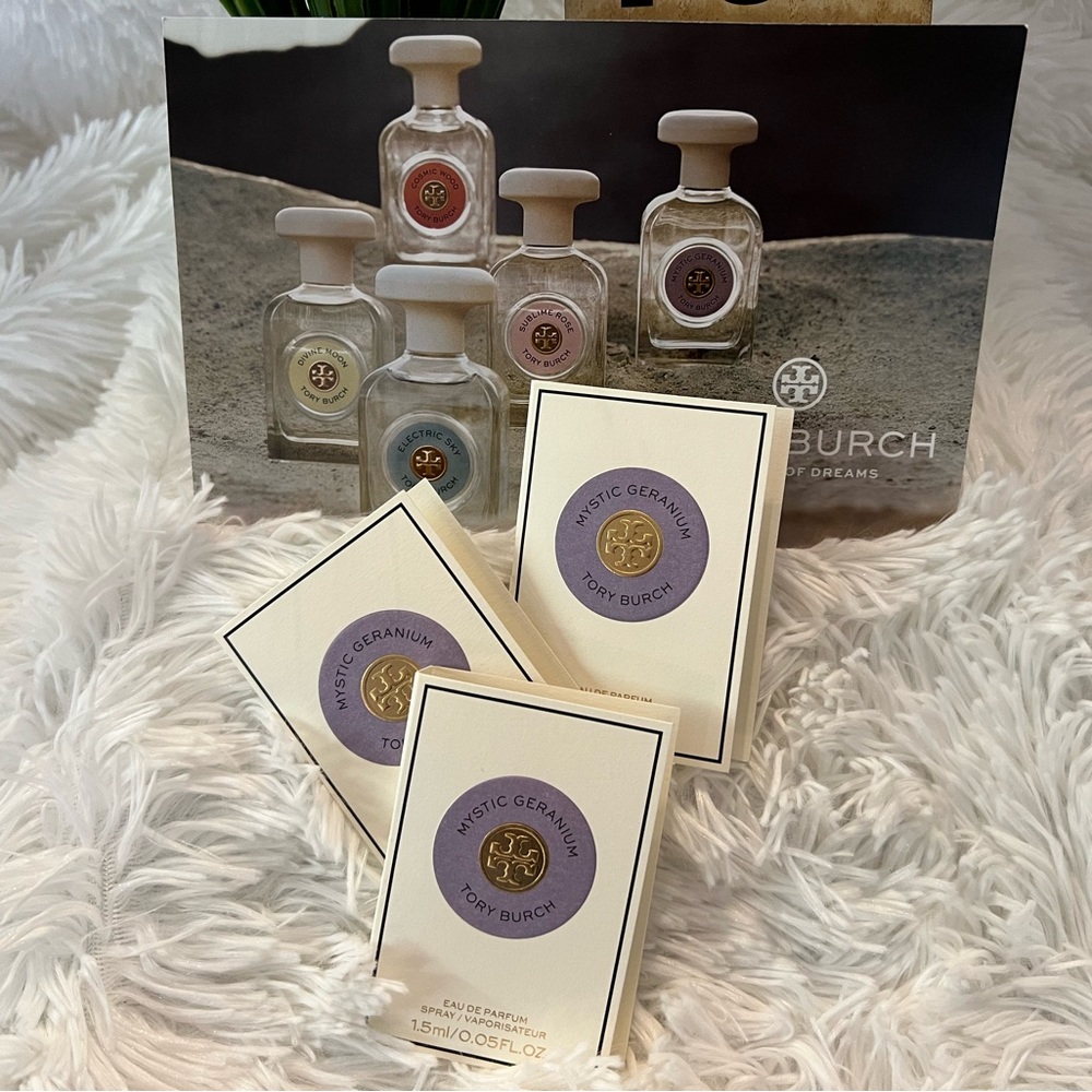 Tory Burch Mystic Geranium Perfume Travel Sample Lot